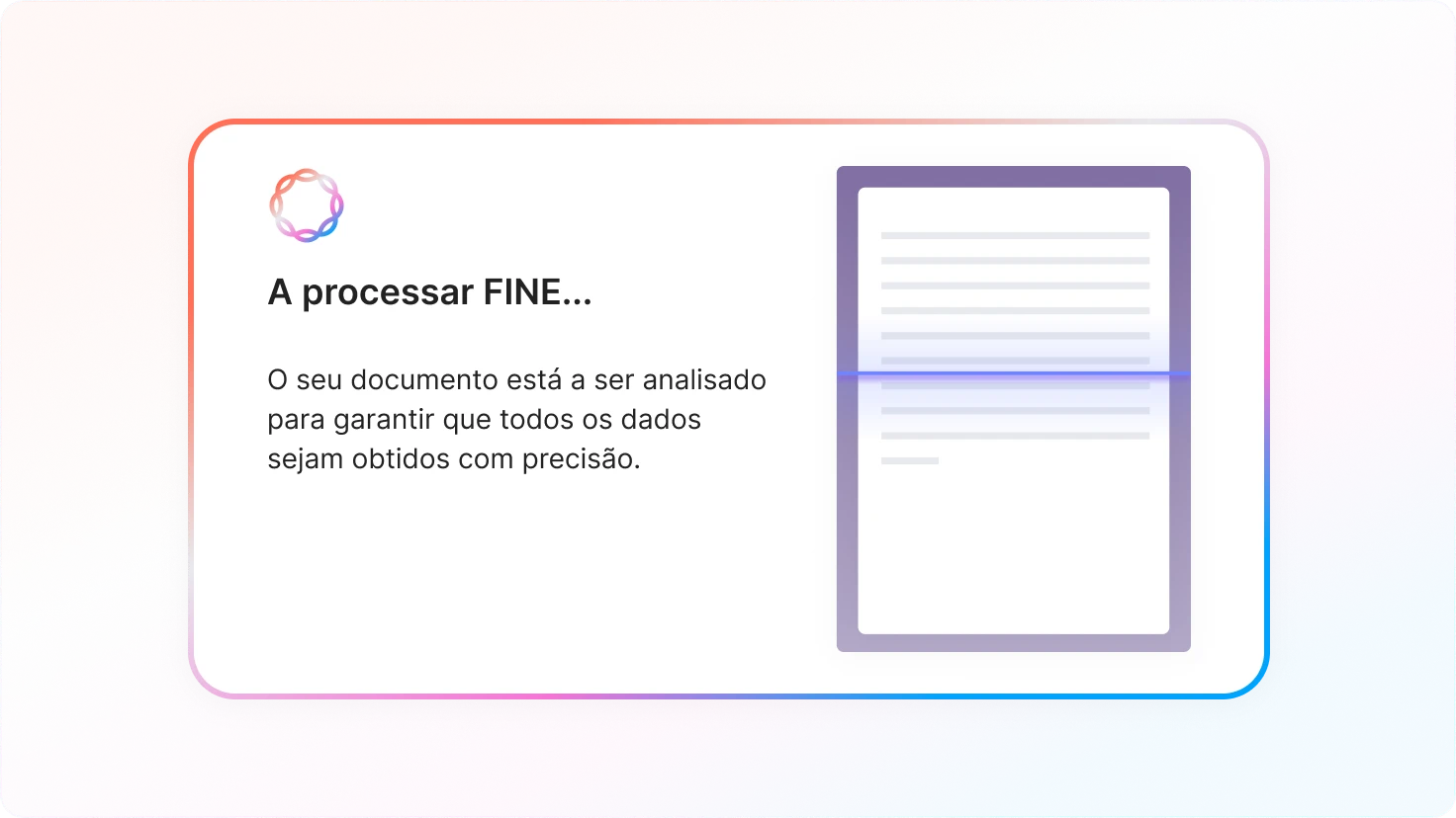 Leitura inteligente de FINEs